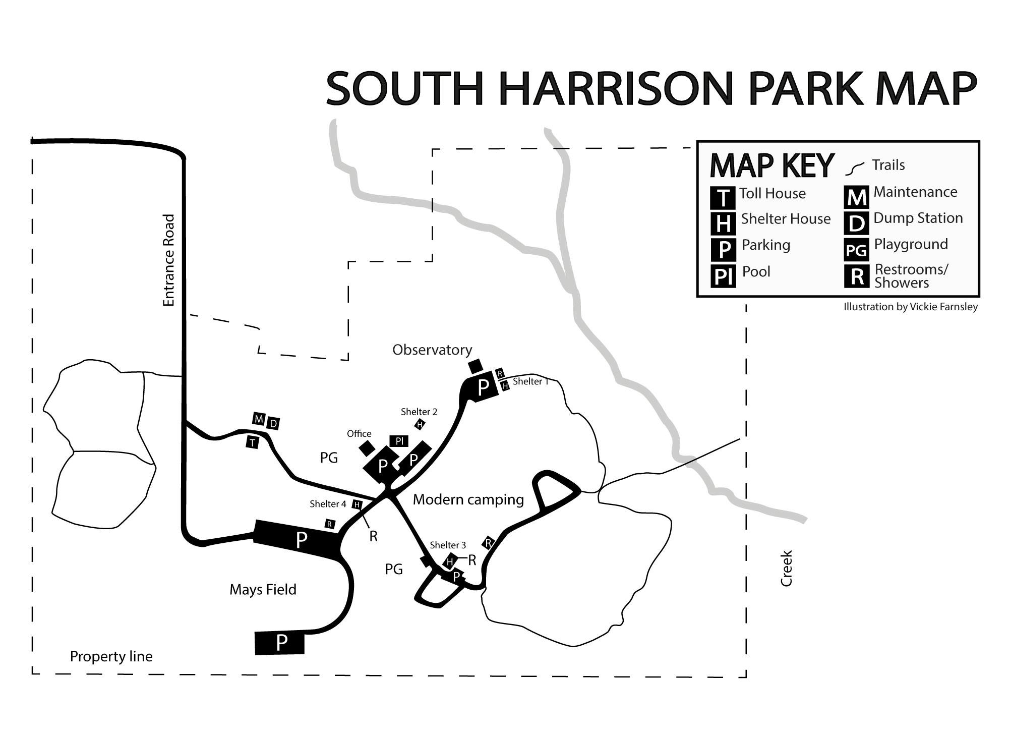 South Harrison Park Park Map