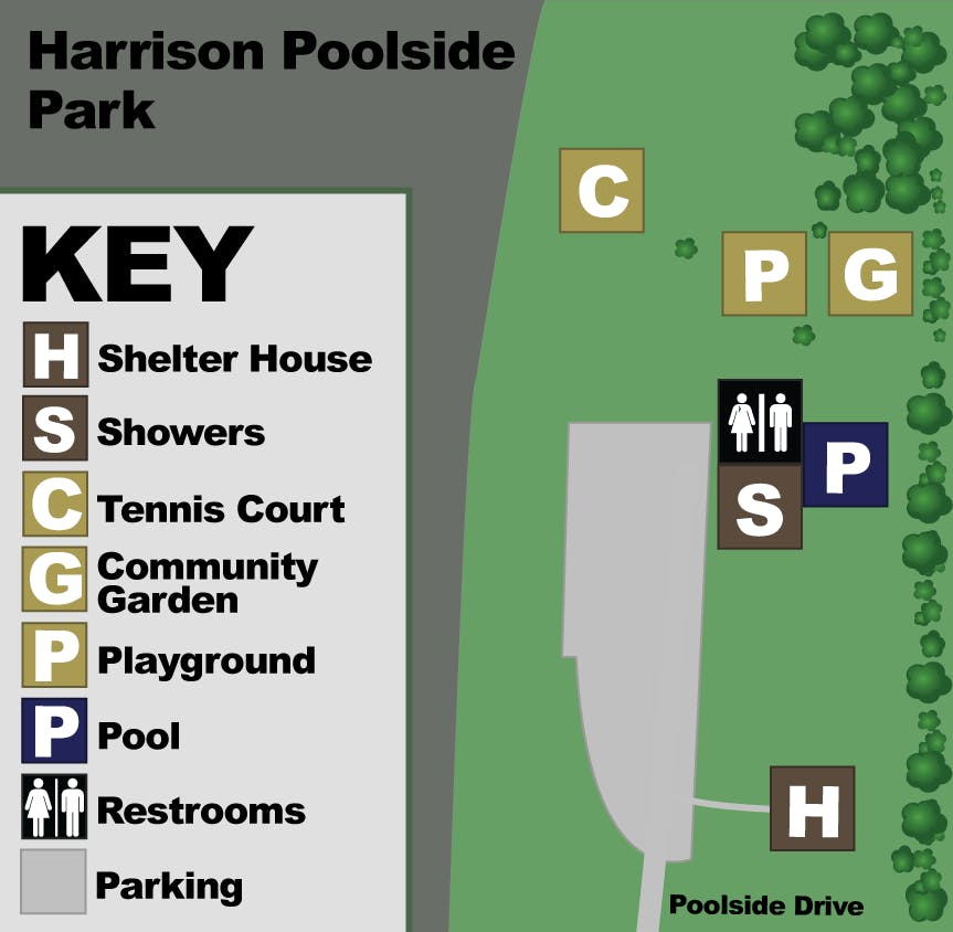 Rhoads Pool Park Map